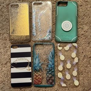 iphone 7 plus cases bundle of 6